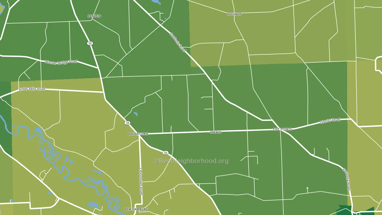 Kremis, PA block-group voter-turnout map