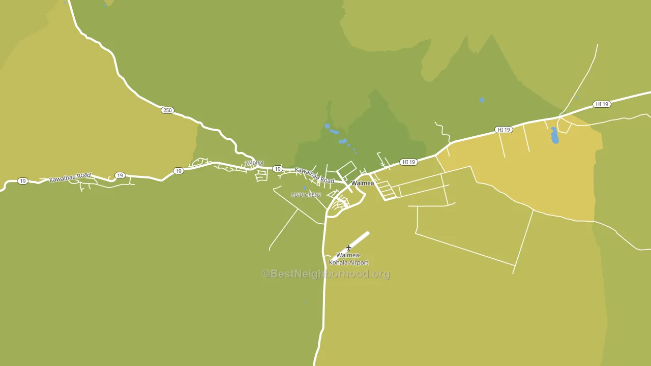Kuhio Village, HI block-group voter-turnout map