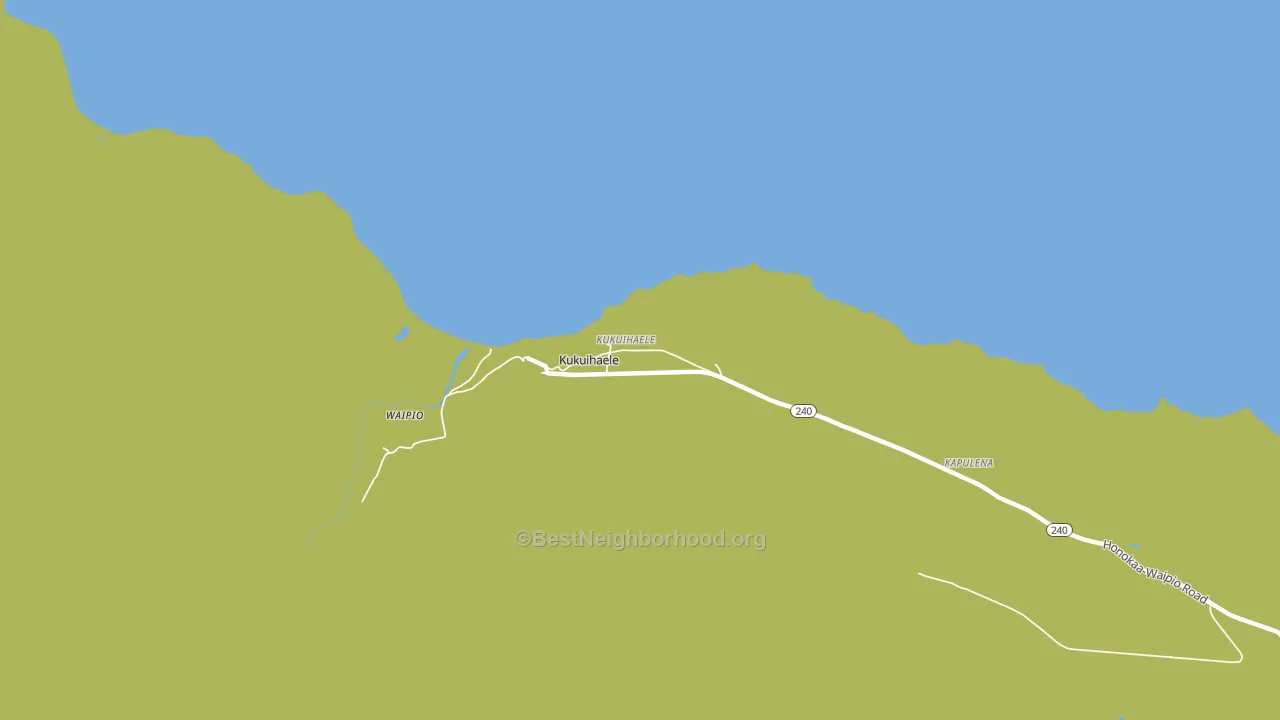 Kukuihaele, HI block-group voter-turnout map