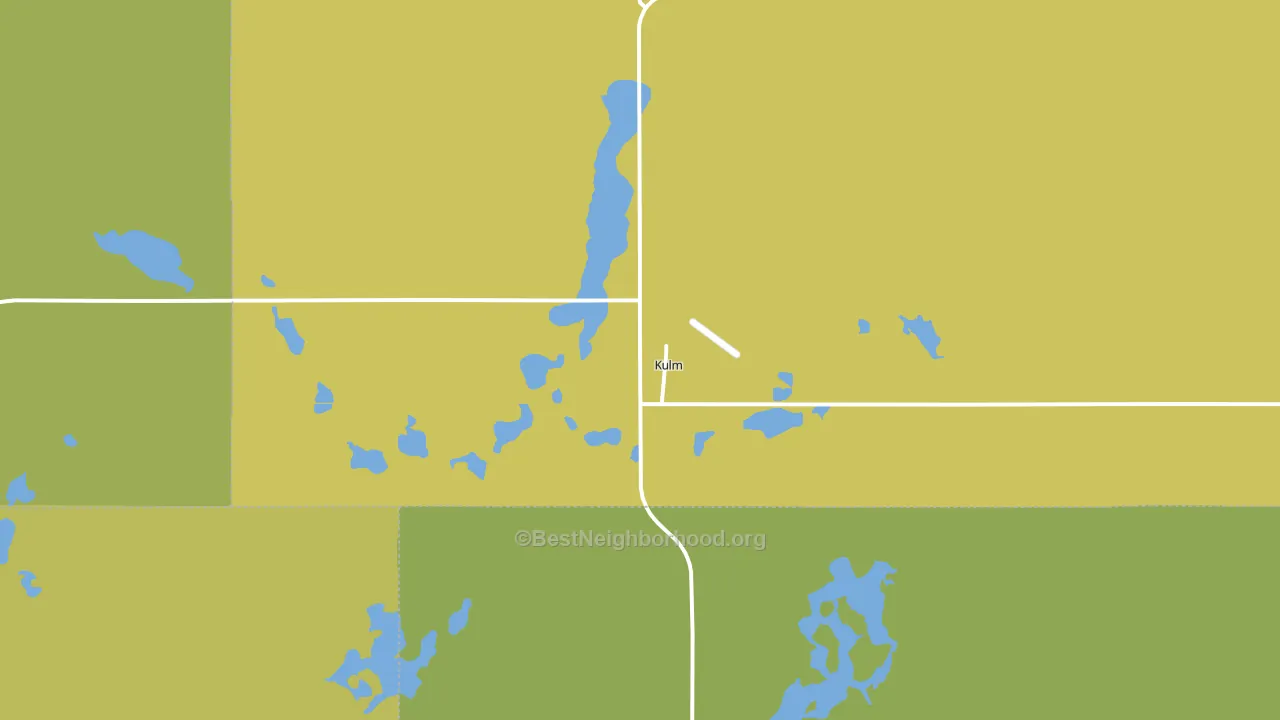 Kulm, ND block-group voter-turnout map
