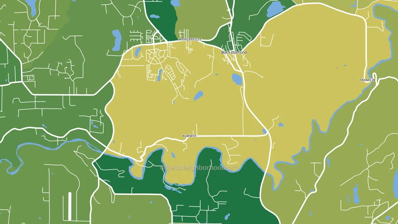 Kummer, WA block-group voter-turnout map