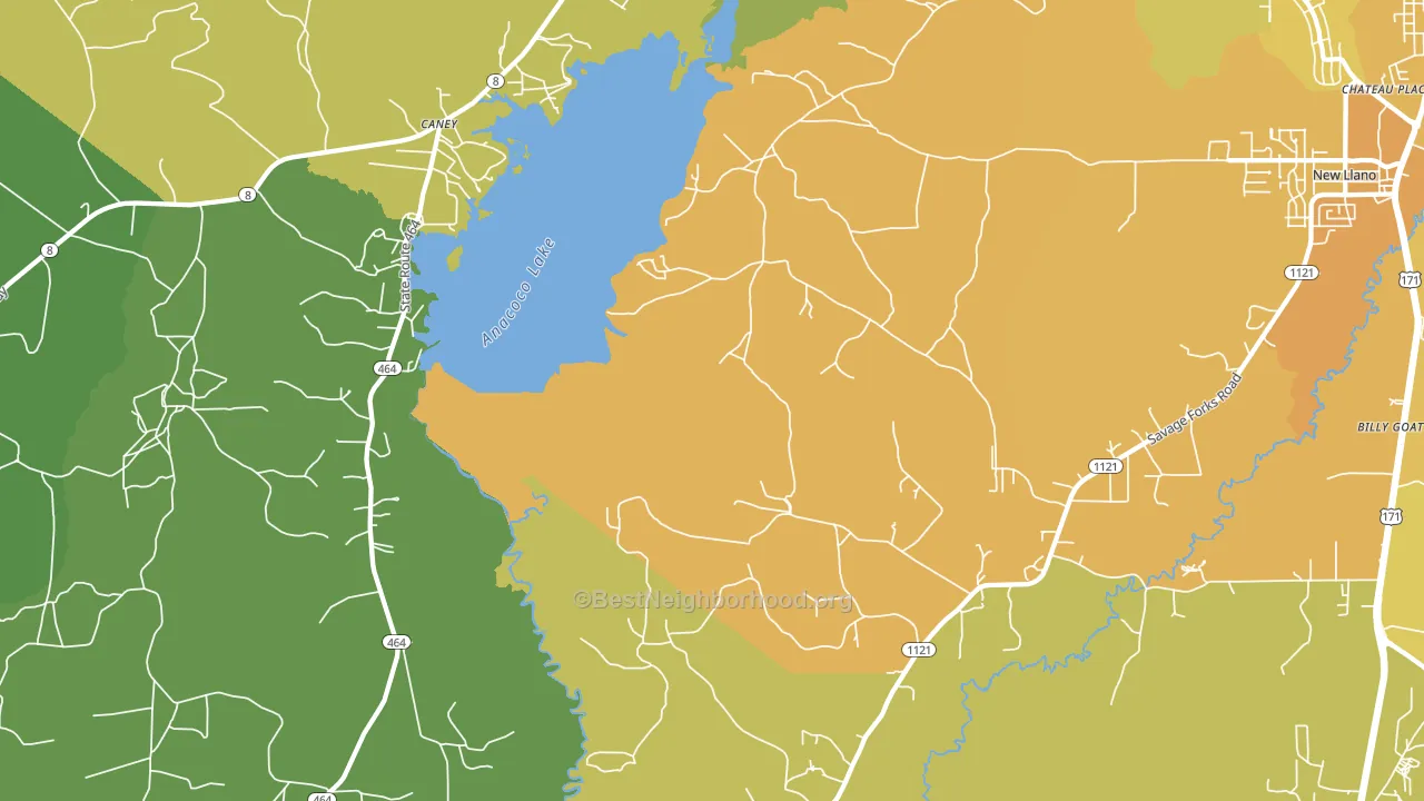 Kurthwood, LA block-group voter-turnout map