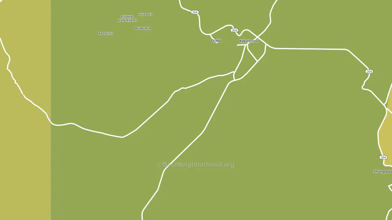 Kykotsmovi Village, AZ block-group voter-turnout map