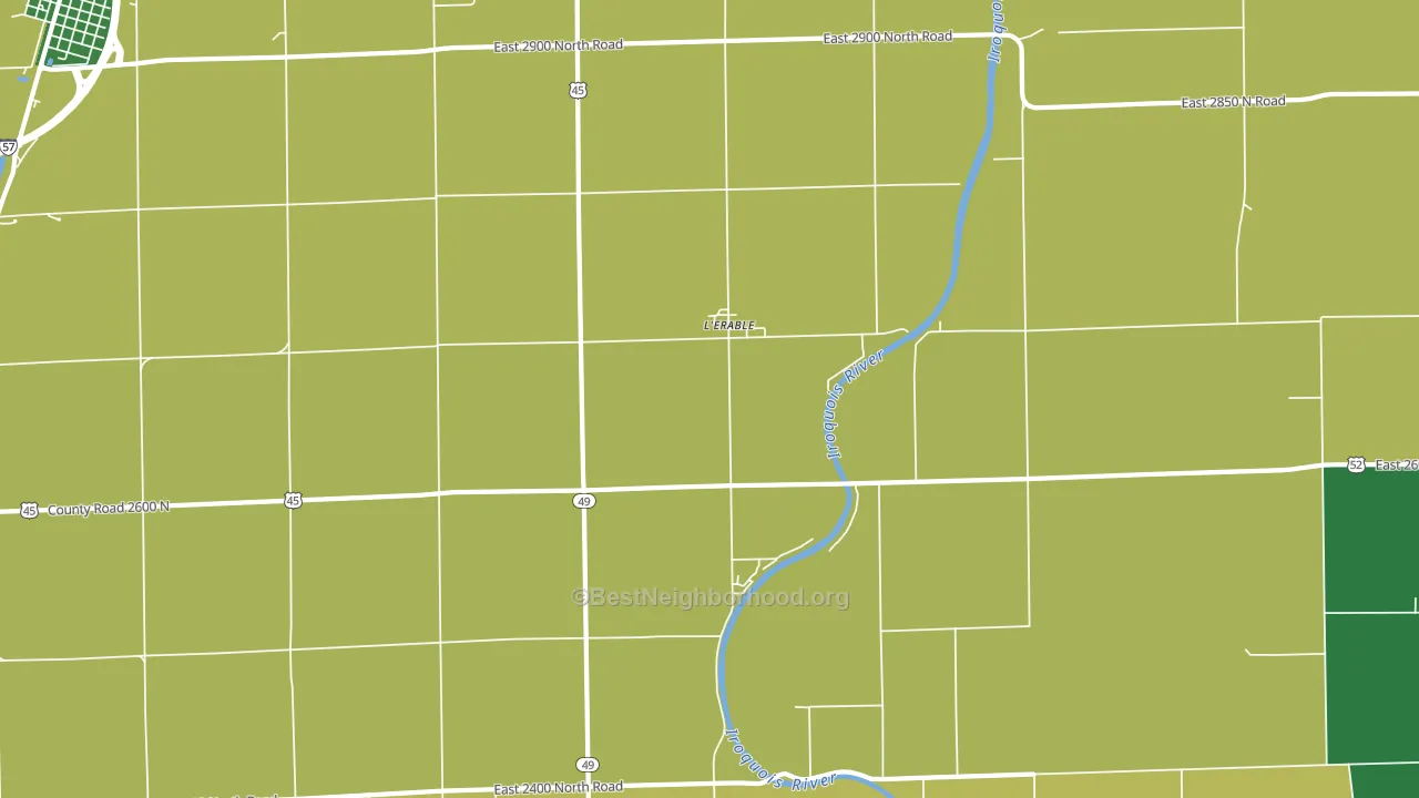 L'Erable, IL block-group voter-turnout map