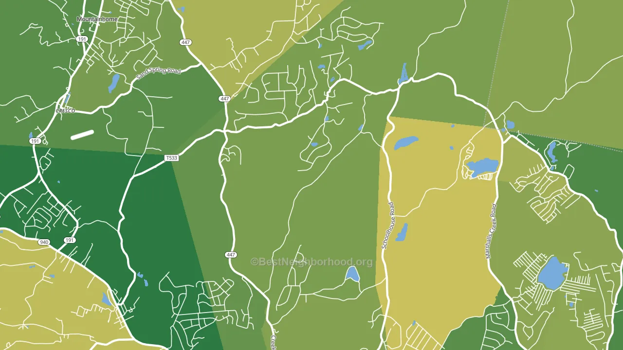 La Anna, PA block-group voter-turnout map