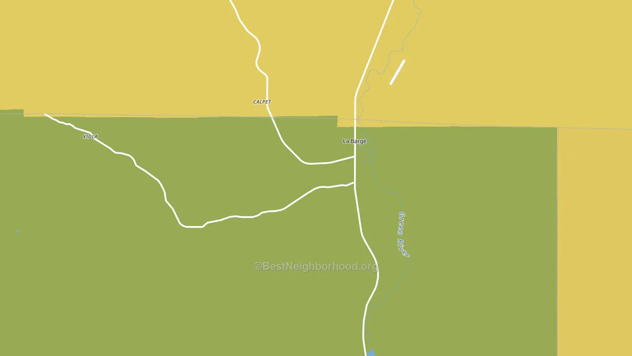 La Barge, WY block-group voter-turnout map