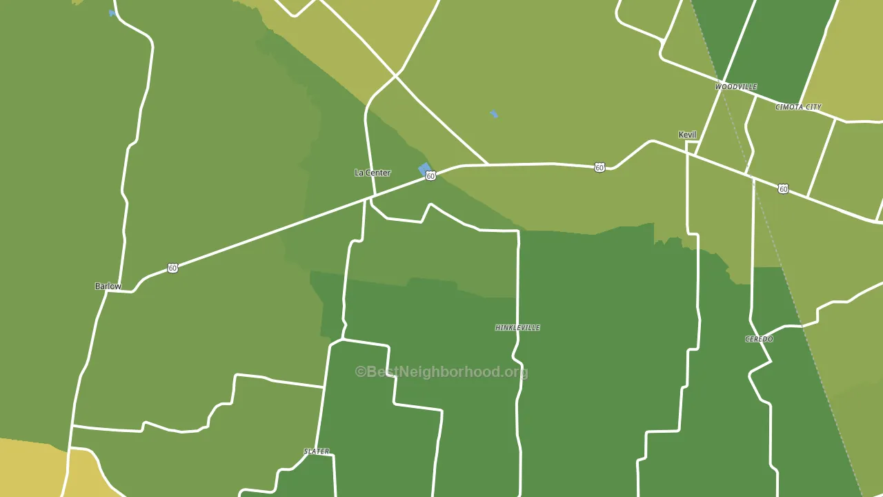 La Center, KY block-group voter-turnout map