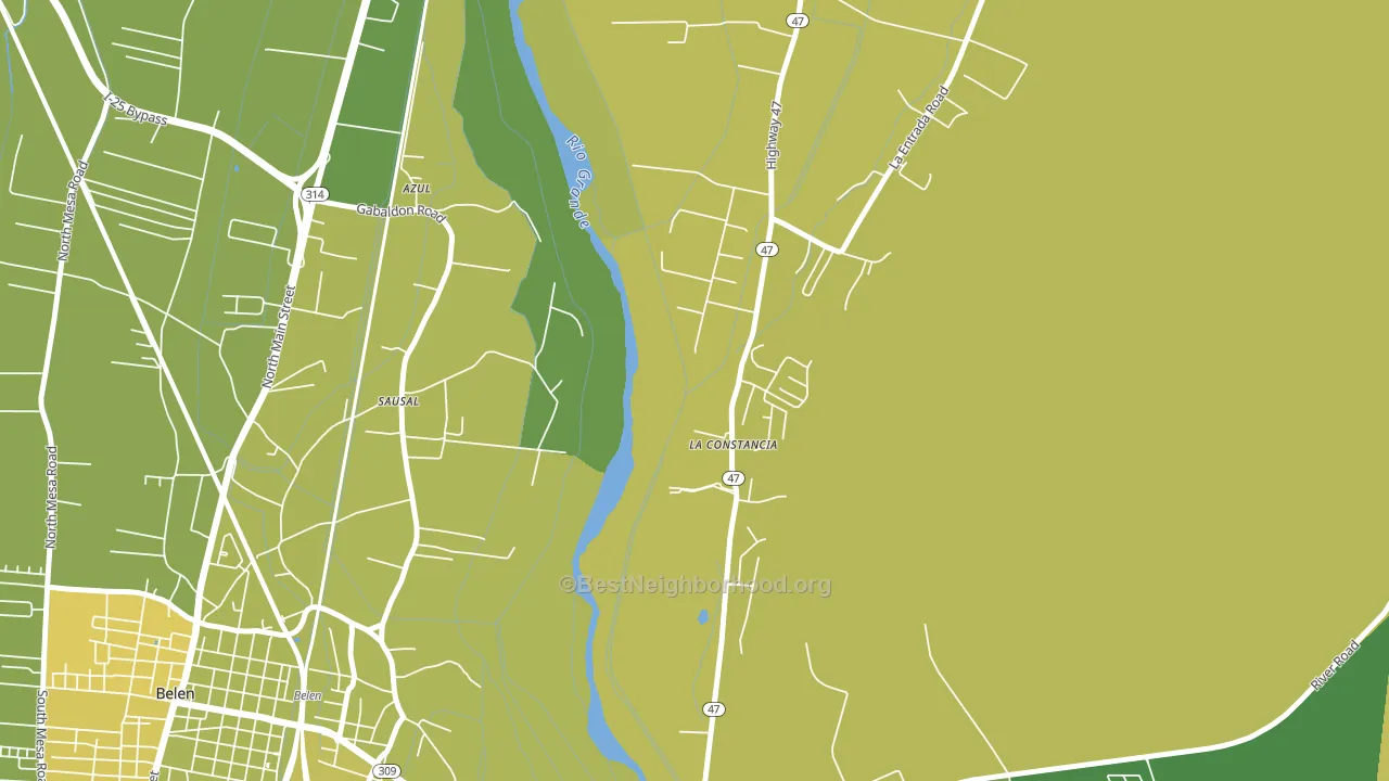 La Constancia, NM block-group voter-turnout map
