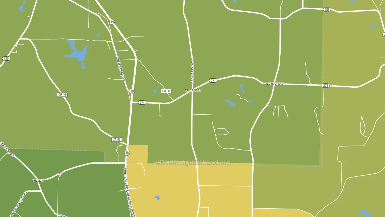 La Crosse, GA block-group voter-turnout map