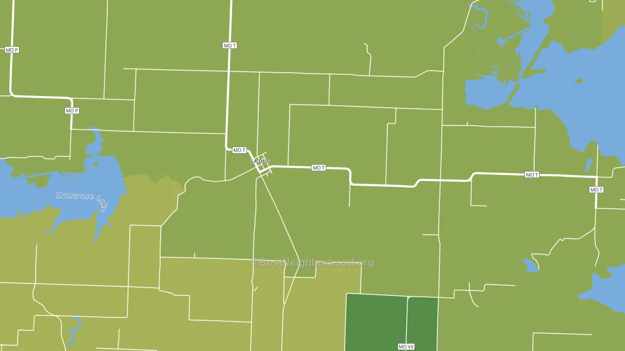La Due, MO block-group voter-turnout map