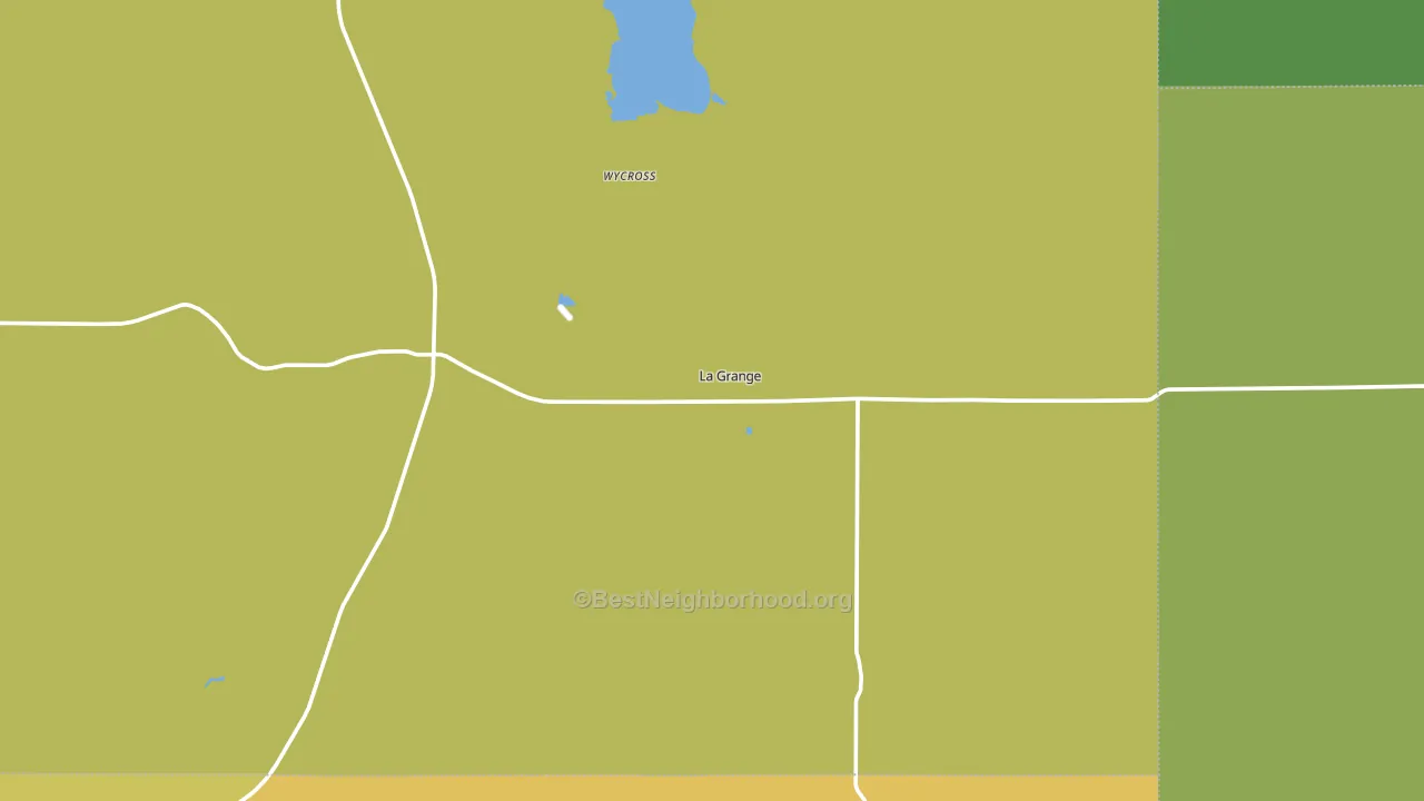 La Grange, WY block-group voter-turnout map
