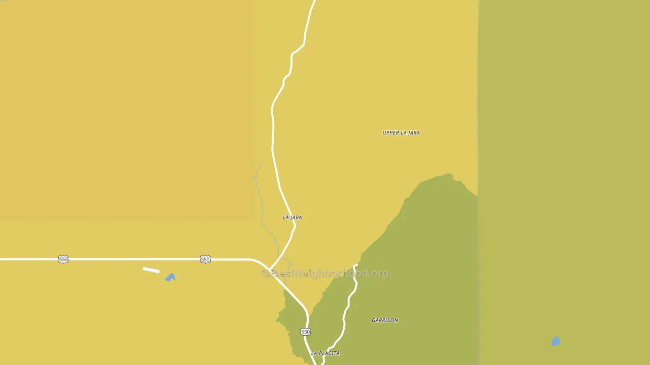 La Jara, NM block-group voter-turnout map