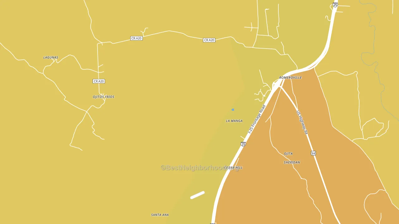 La Manga, NM block-group voter-turnout map
