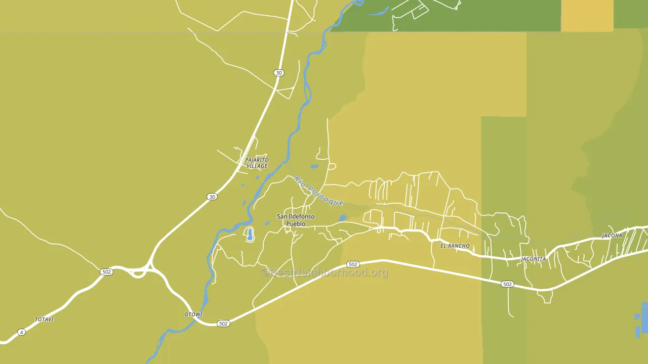 La Mesilla, NM block-group voter-turnout map