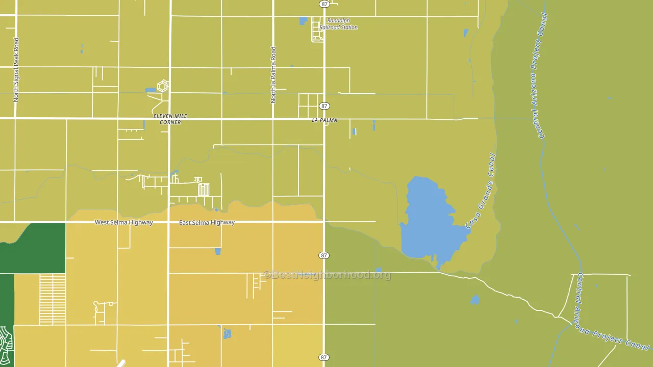 La Palma, AZ block-group voter-turnout map