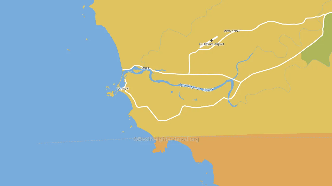La Push, WA block-group voter-turnout map