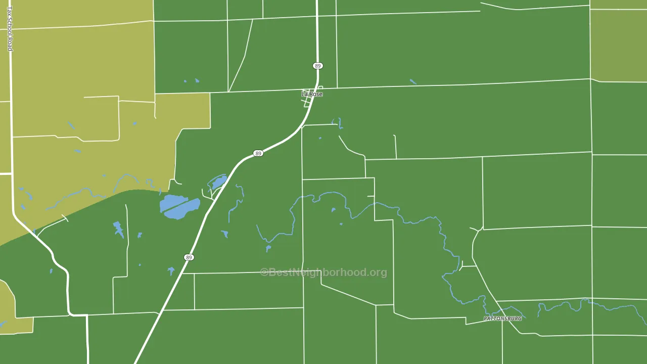 La Rose, IL block-group voter-turnout map