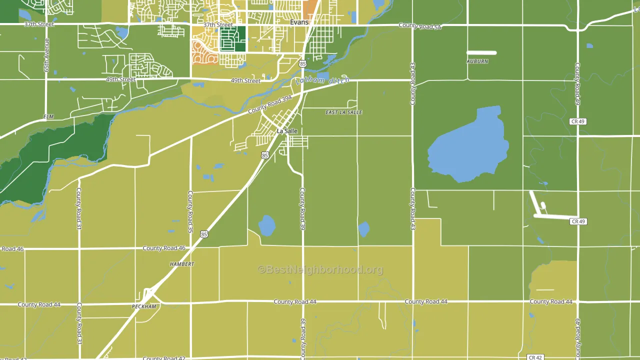 La Salle, CO block-group voter-turnout map
