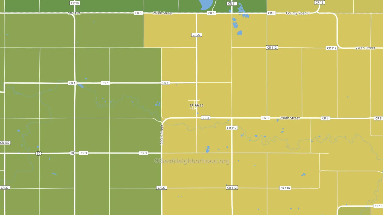 La Salle, MN block-group voter-turnout map
