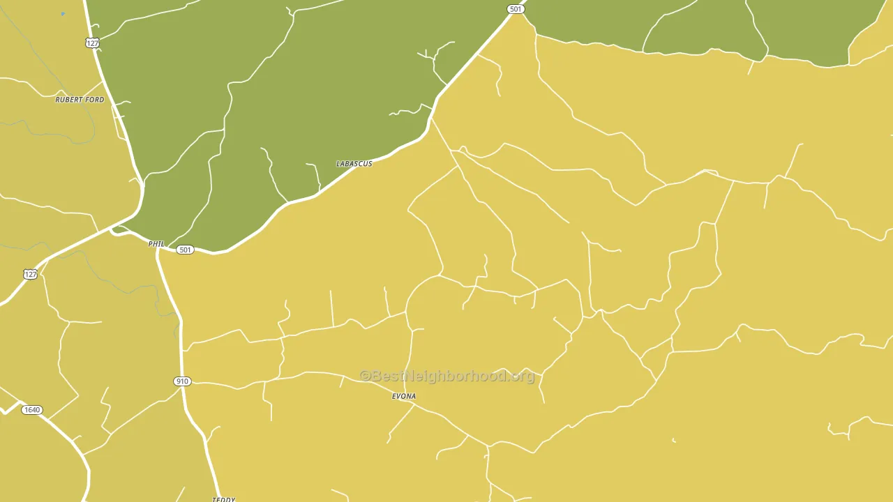 Labascus, KY block-group voter-turnout map