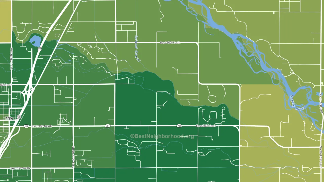 Labelle, ID block-group voter-turnout map