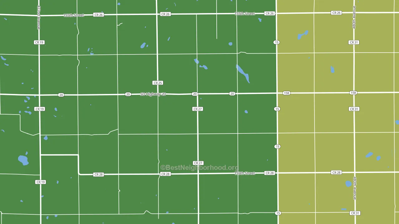 Labolt, SD block-group voter-turnout map