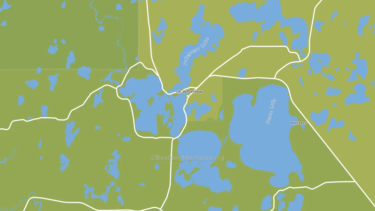 Lac Du Flambeau, WI block-group voter-turnout map