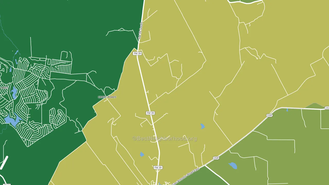 Laceola, TX block-group voter-turnout map