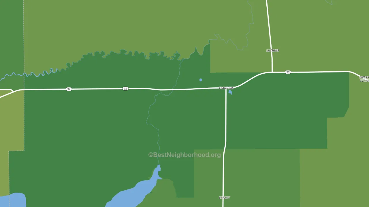 Lachine, MI block-group voter-turnout map