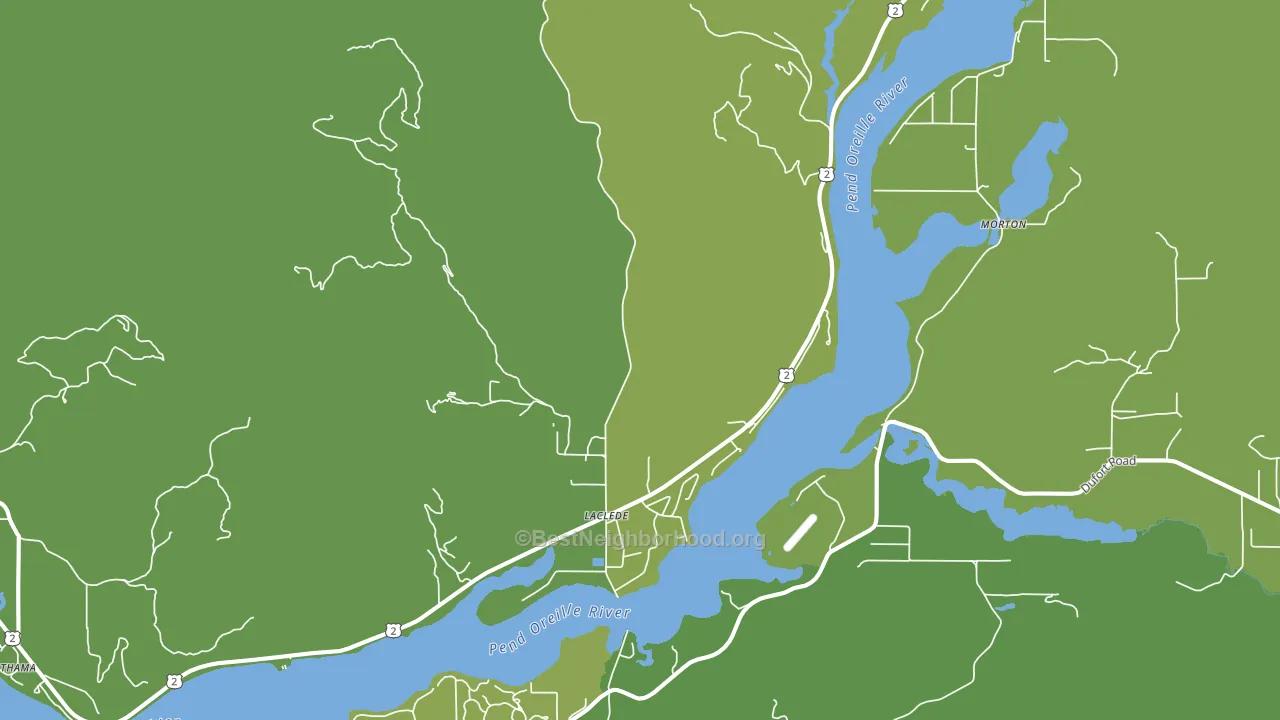 Laclede, ID block-group voter-turnout map