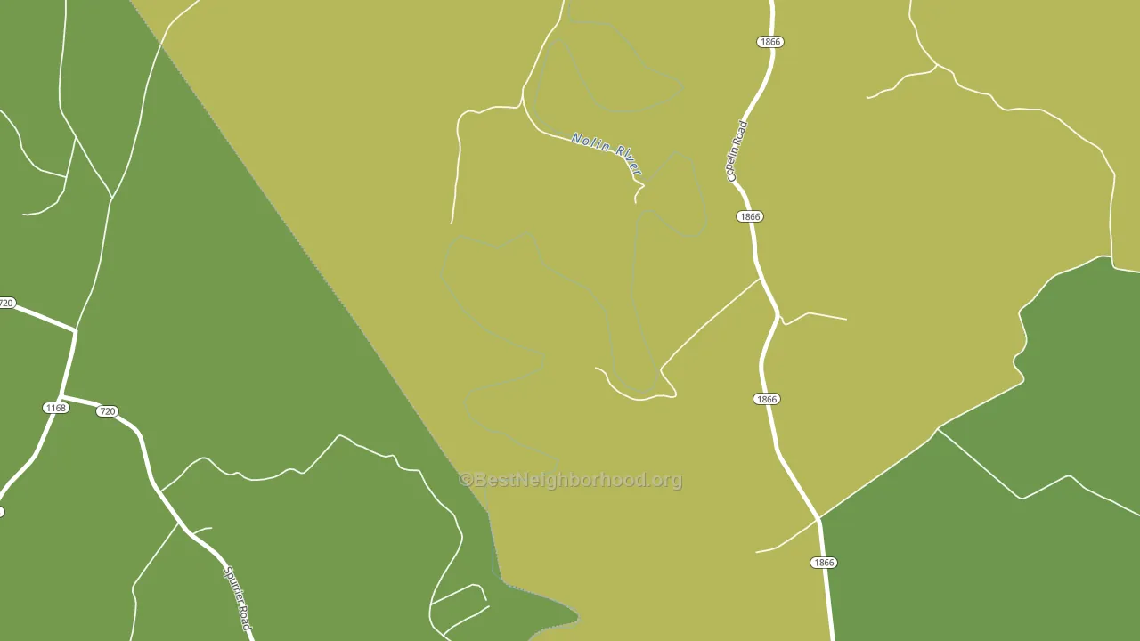 Lacon, KY block-group voter-turnout map