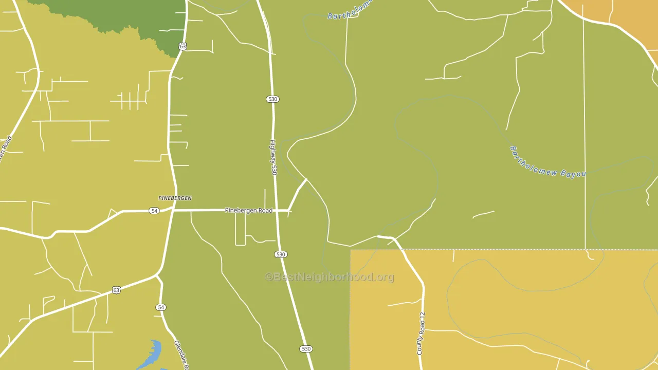 Ladd, AR block-group voter-turnout map
