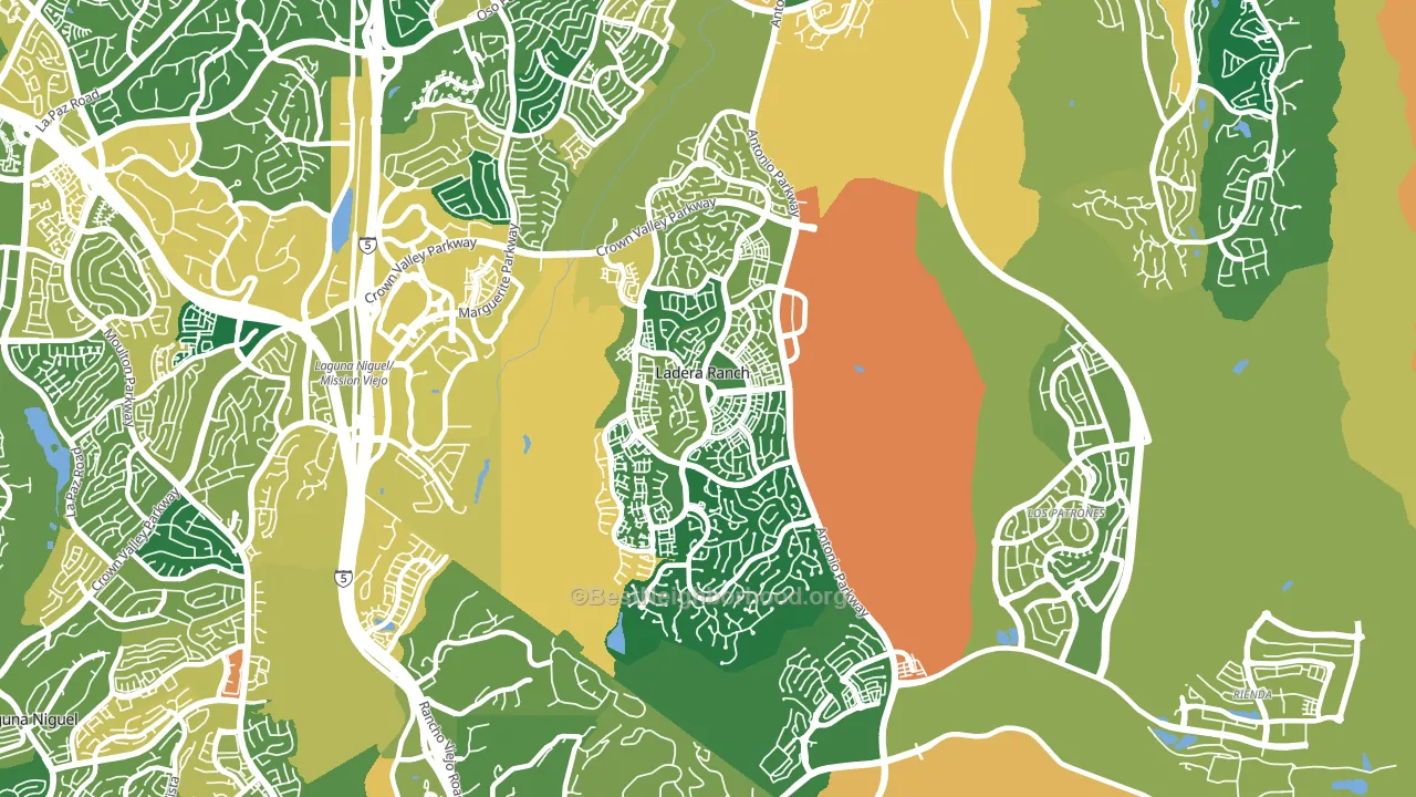 Ladera Ranch, CA block-group voter-turnout map