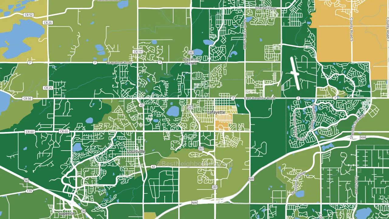 Lafayette, CO block-group voter-turnout map