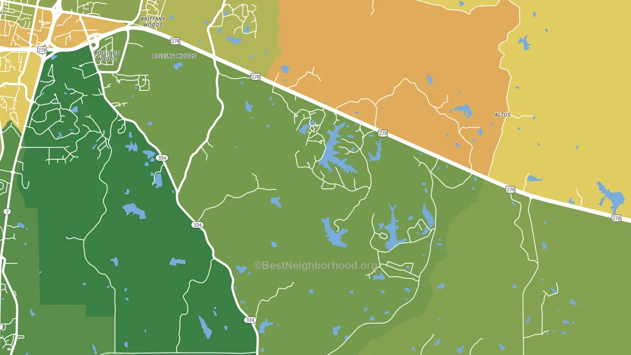 Lafayette Springs, MS block-group voter-turnout map