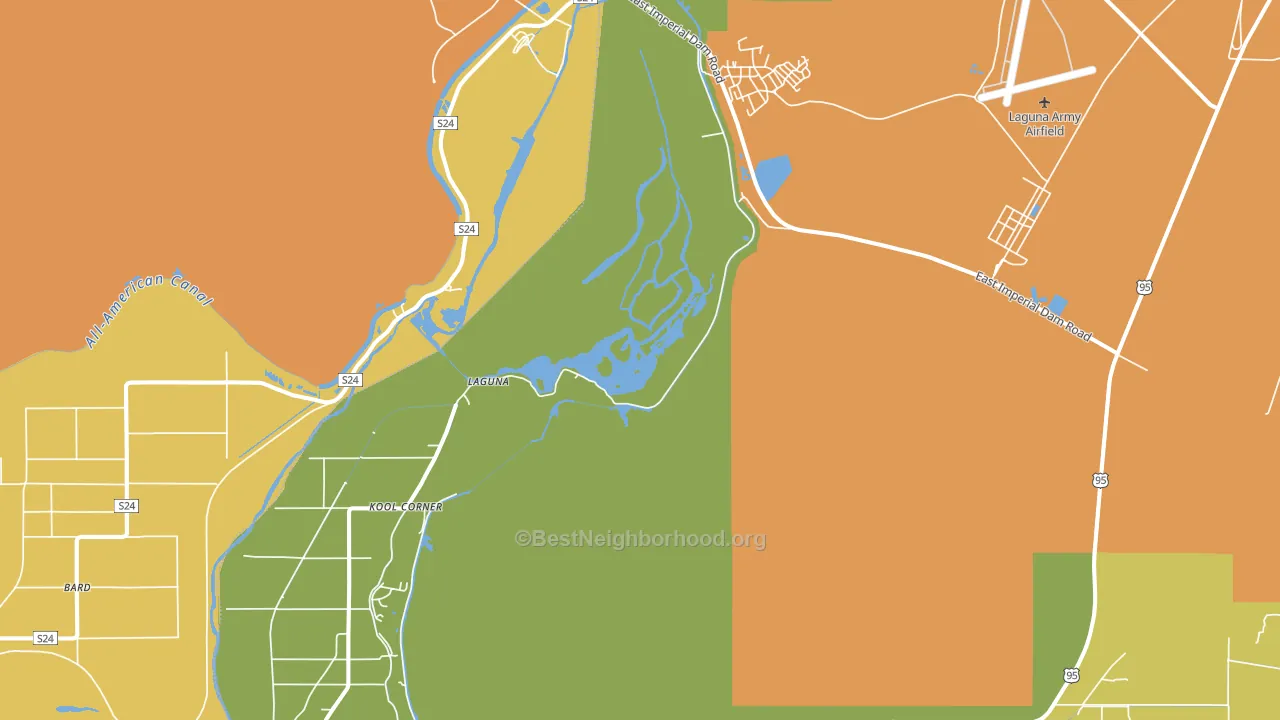 Laguna, AZ block-group voter-turnout map