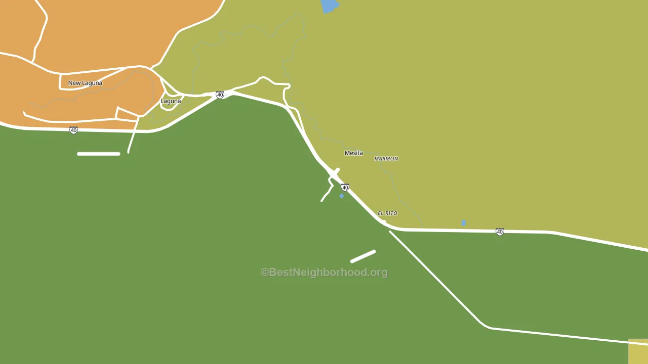 Laguna, NM block-group voter-turnout map