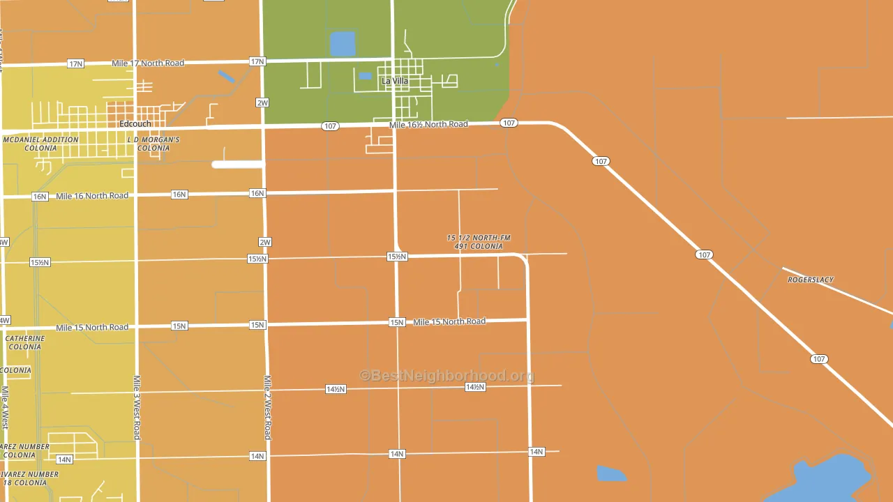 Laguna Seca, TX block-group voter-turnout map