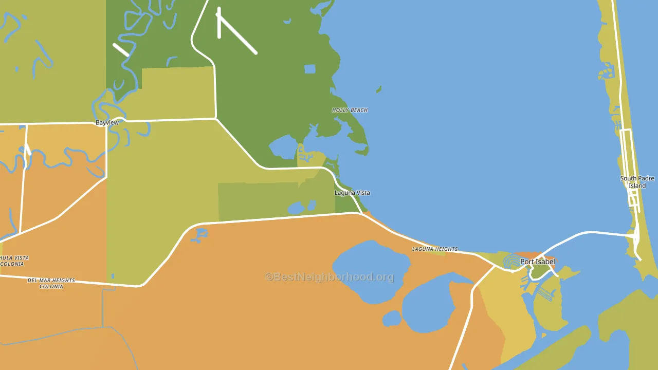 Laguna Vista, TX block-group voter-turnout map