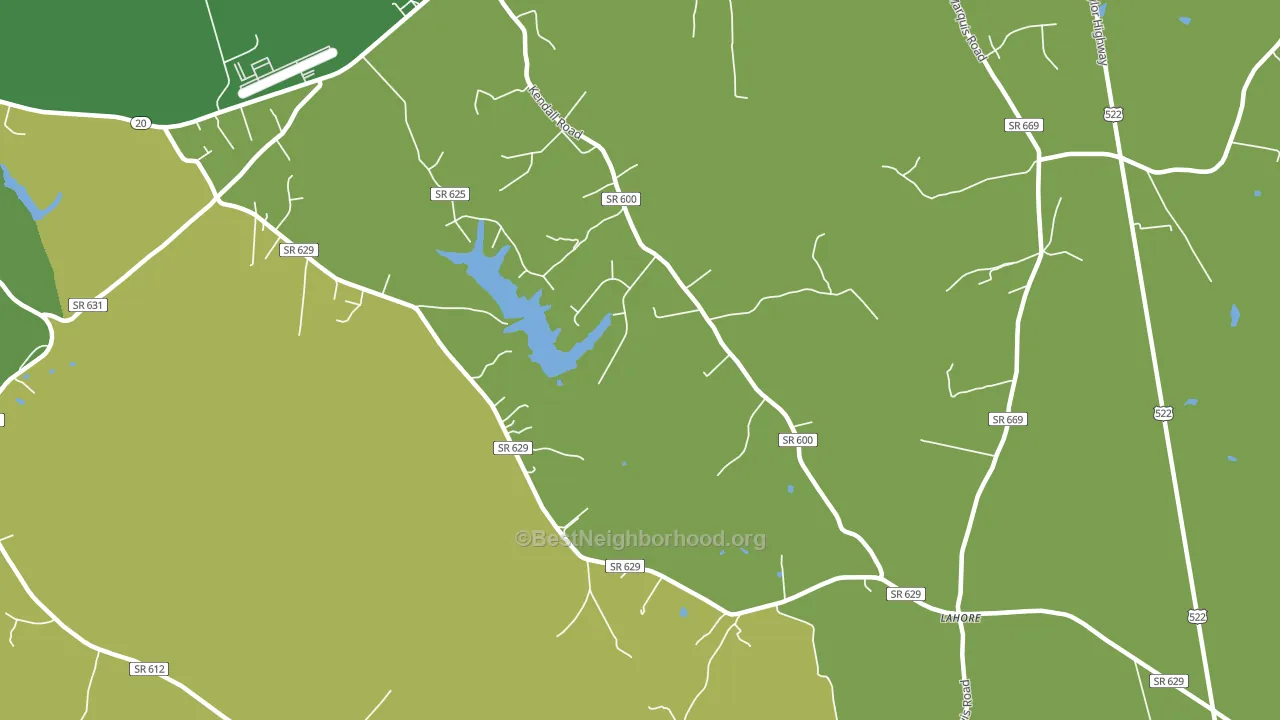 Lahore, VA block-group voter-turnout map