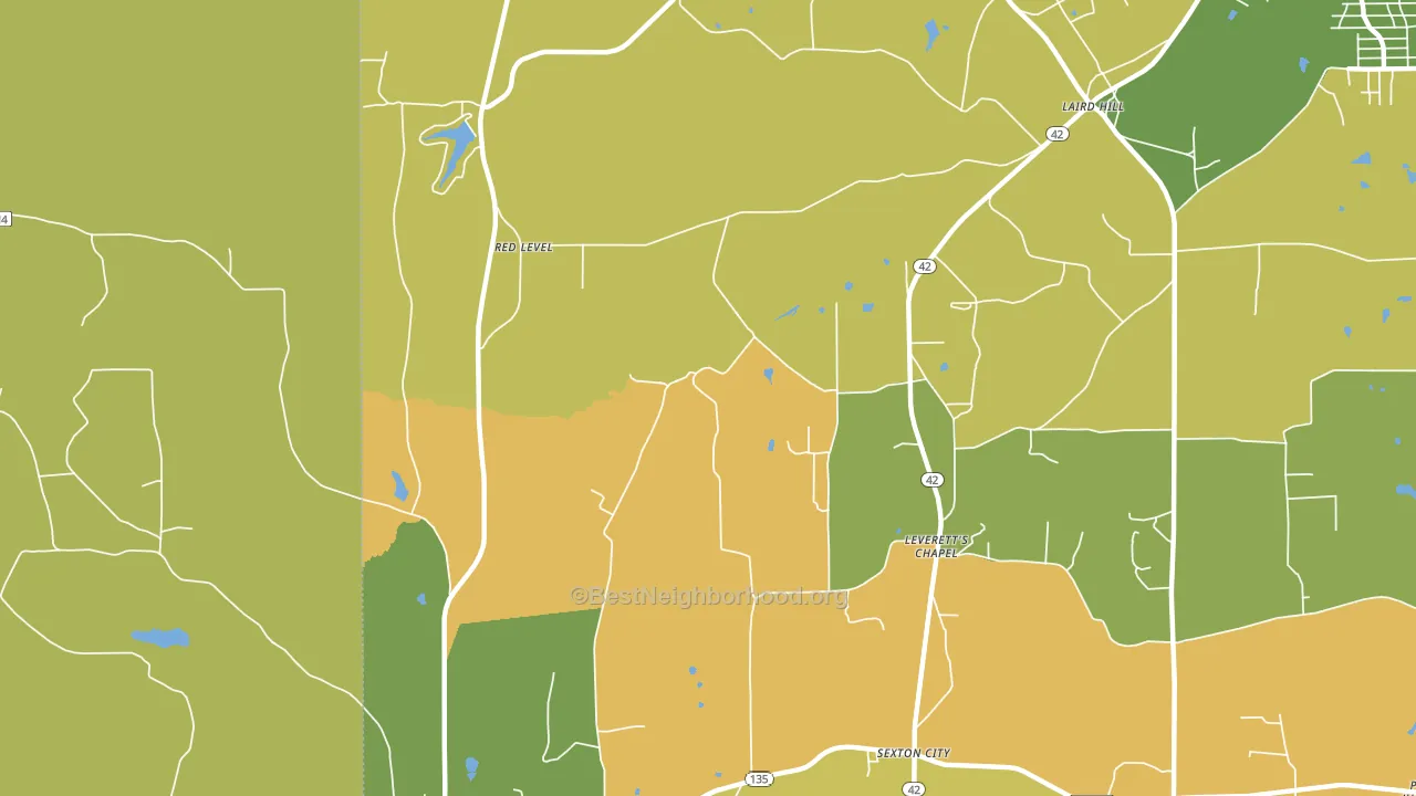 Laird Hill, TX block-group voter-turnout map