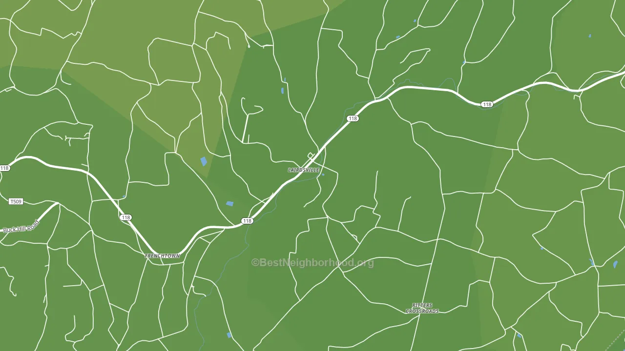 Lairdsville, PA block-group voter-turnout map
