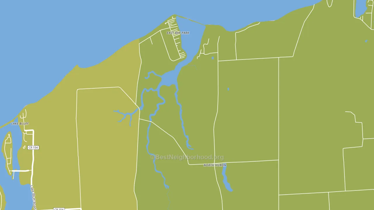 Lake Bluff, NY block-group voter-turnout map