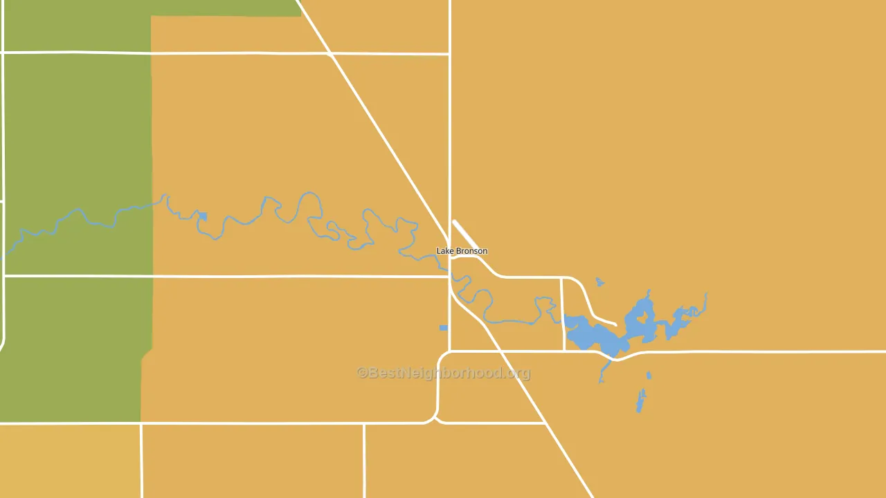Lake Bronson, MN block-group voter-turnout map