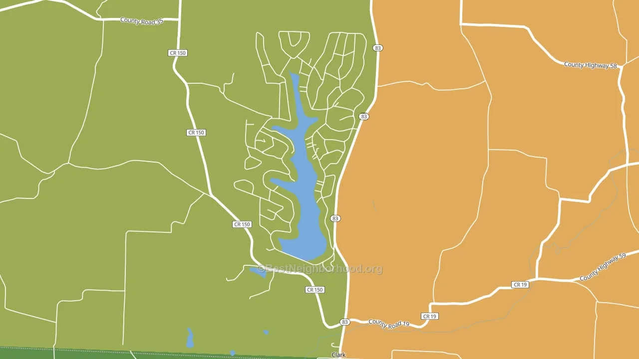 Lake Buckhorn, OH block-group voter-turnout map