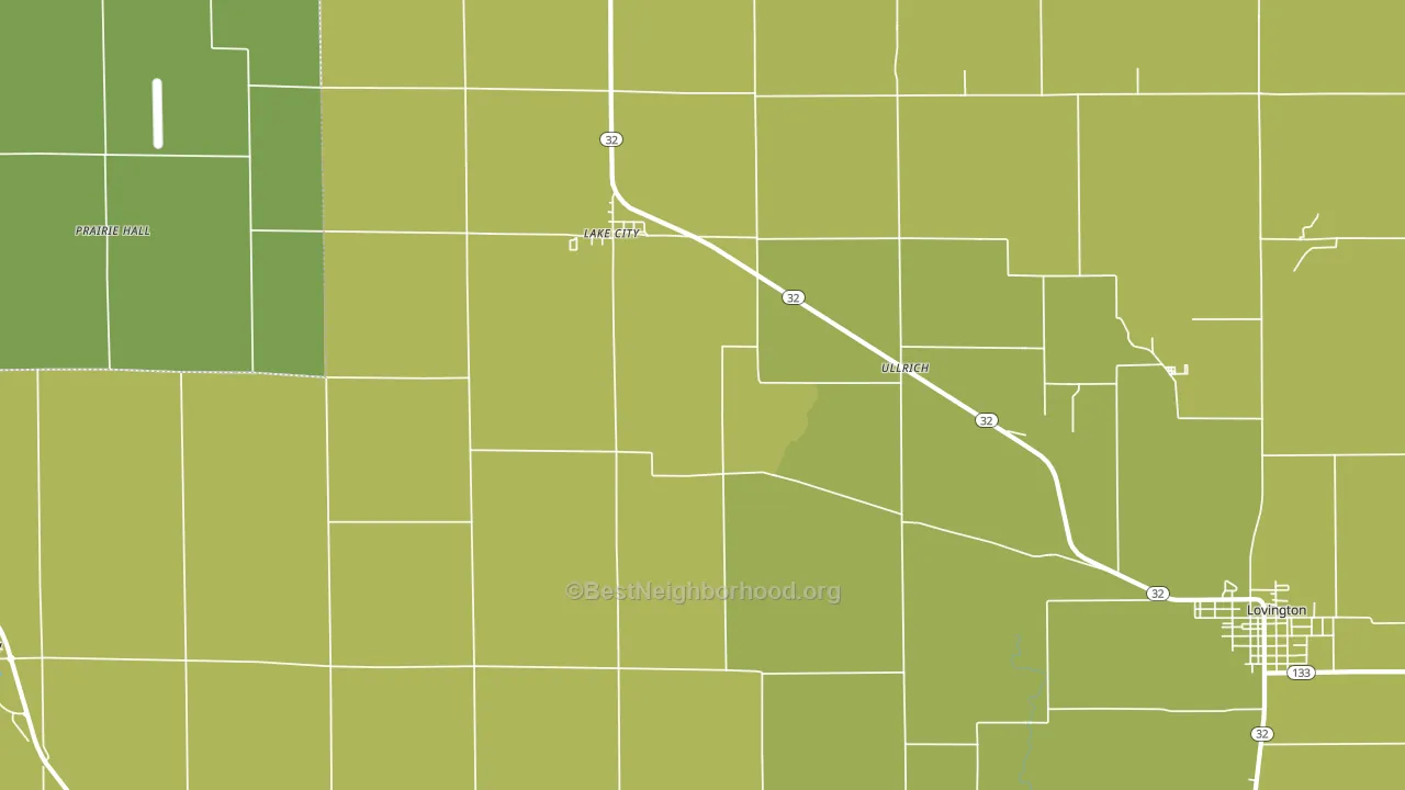 Lake City, IL block-group voter-turnout map