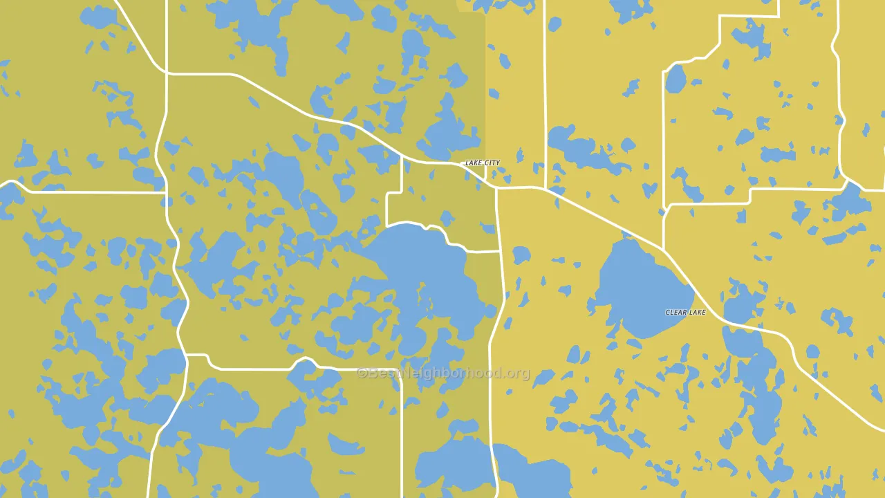 Lake City, SD block-group voter-turnout map