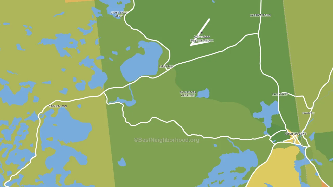 Lake Clear, NY block-group voter-turnout map