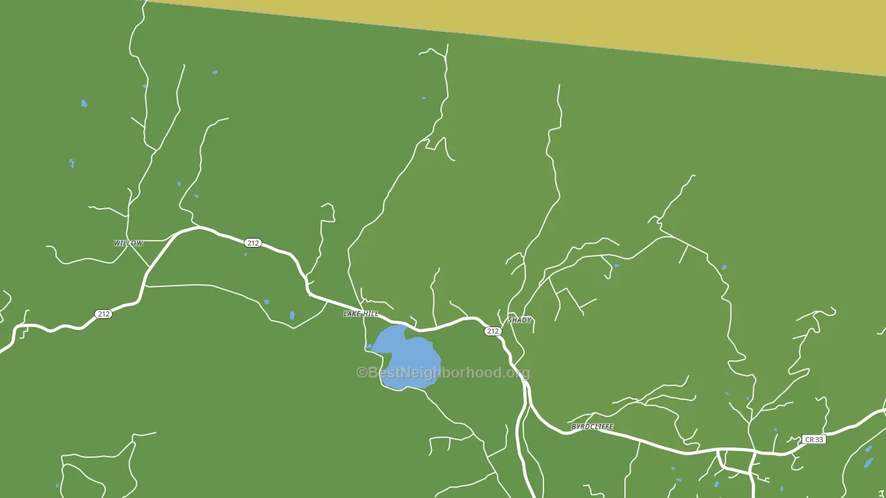Lake Hill, NY block-group voter-turnout map