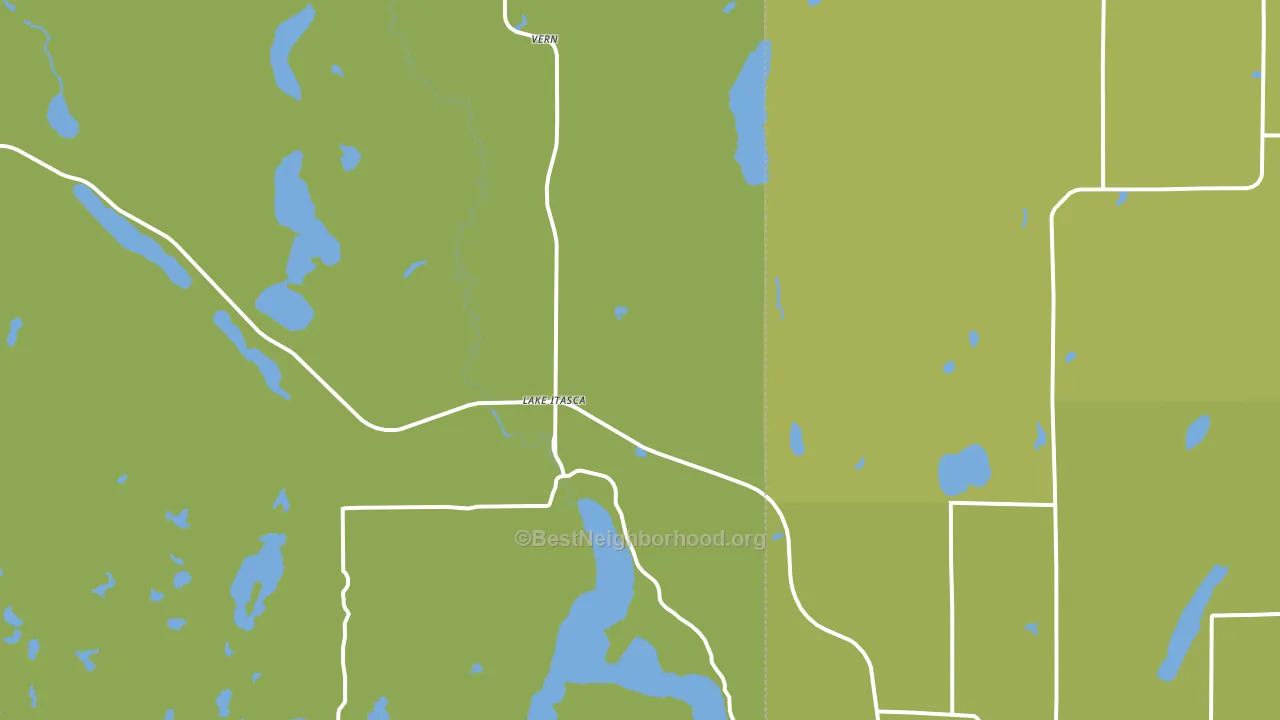 Lake Itasca, MN block-group voter-turnout map